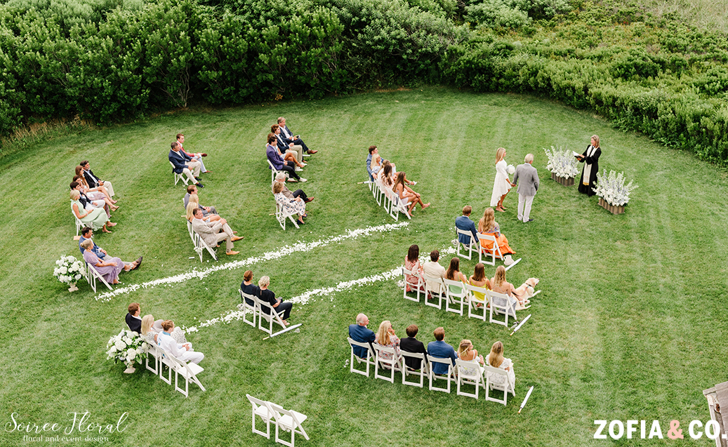Love in the time of COVID Nantucket Micro Wedding Soiree Floral