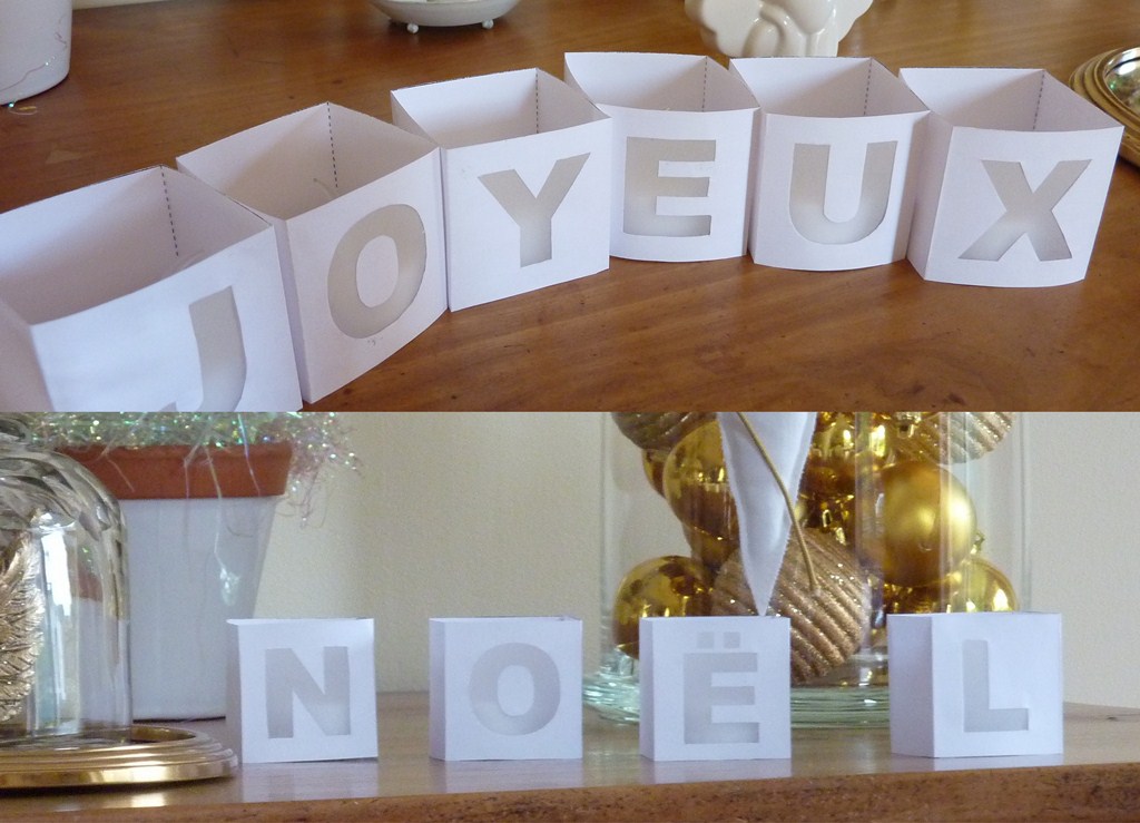 Photophore Papier Maison Initiale F