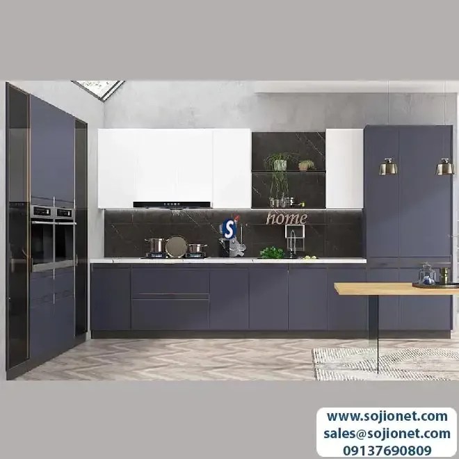 Contemporary Rustic HDF Kitchen in Lagos Nigeria