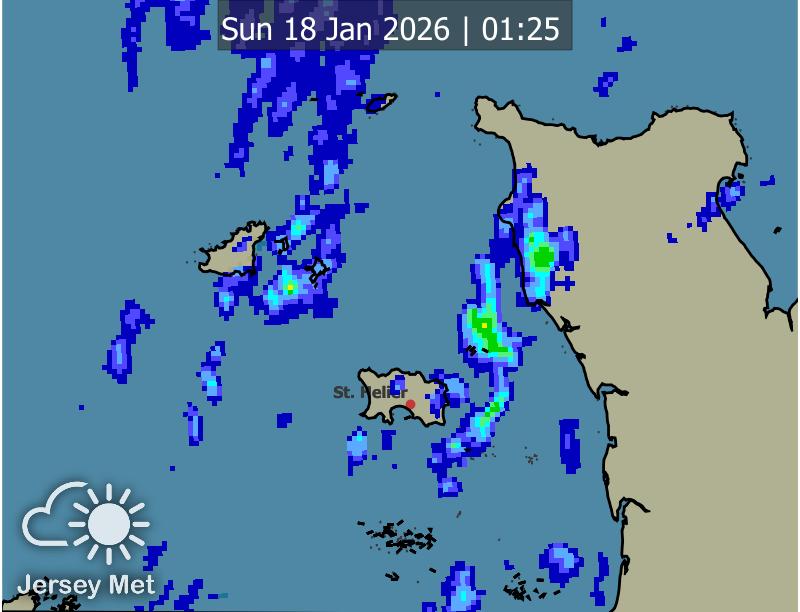 Weather radar for the Channel Islands area Jersey Met