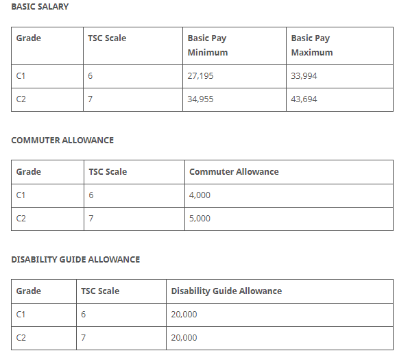 TSC New Requirements For Promotion Of C1 Teachers And Their Salaries