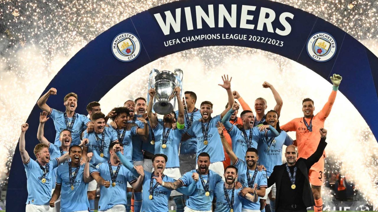 Man City win first Champions League trophy SolaceBase