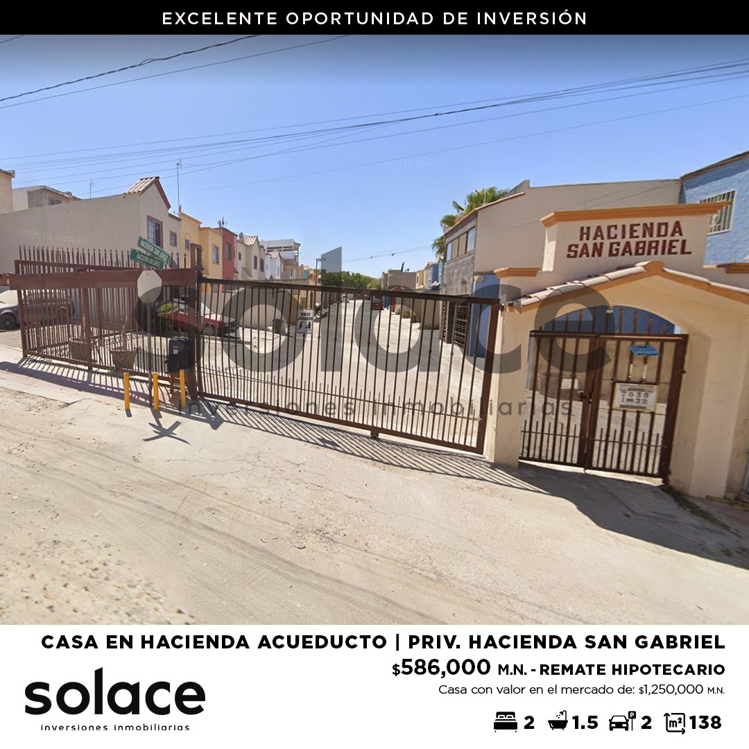 Casa en Hacienda Acueducto, Privada Hacienda San Gabriel PRECIO 586,000 M.N. SOLACE