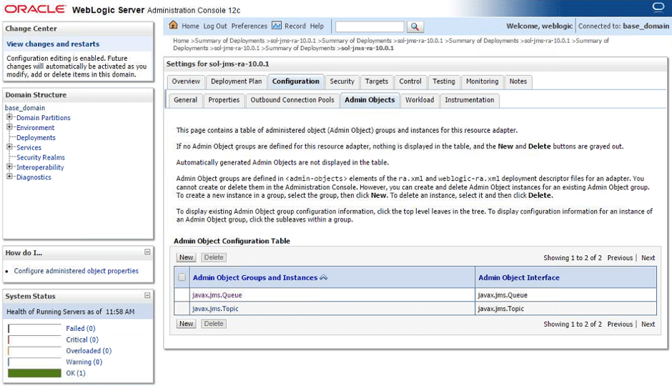 Logic Application Server 12c