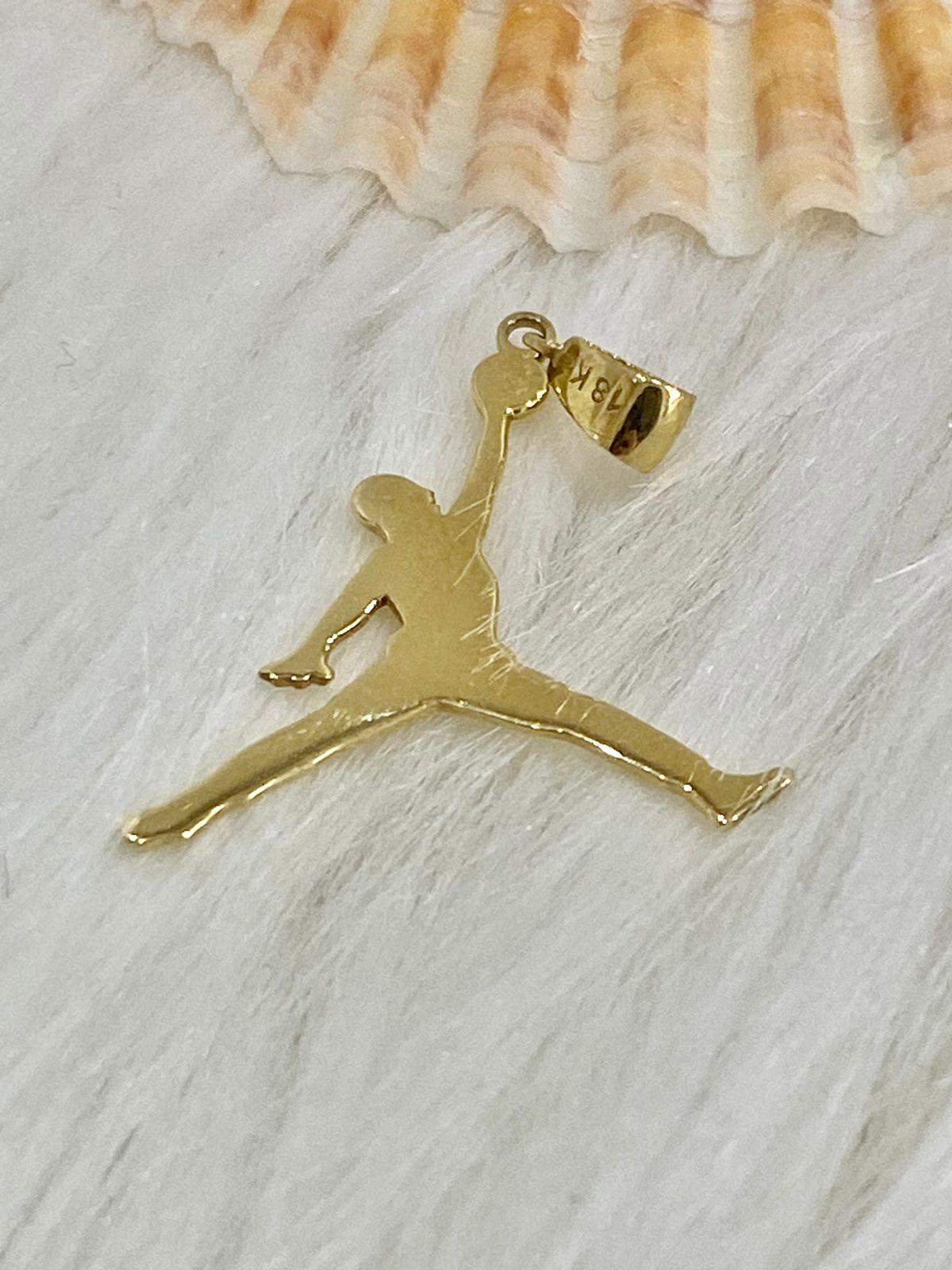 btc goldReal Gold Jordan Pendant 18k