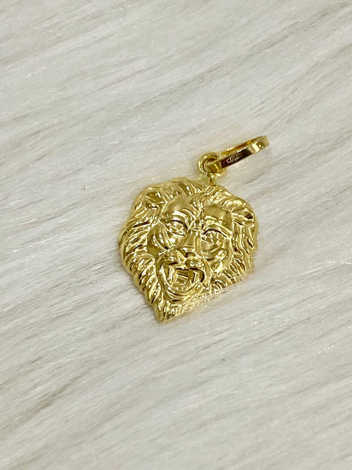 gulf news gold rateReal Gold Lion Head Pendant 18k Sola Gold