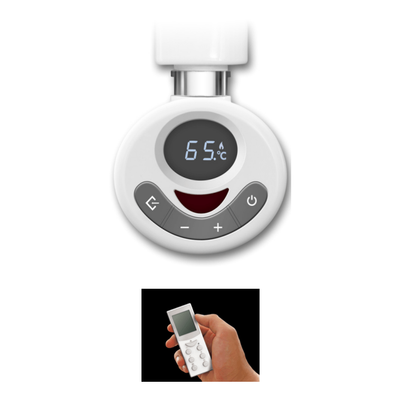 R2 Thermostatic Electric Element For Towel Warmers, With Timer, Remote