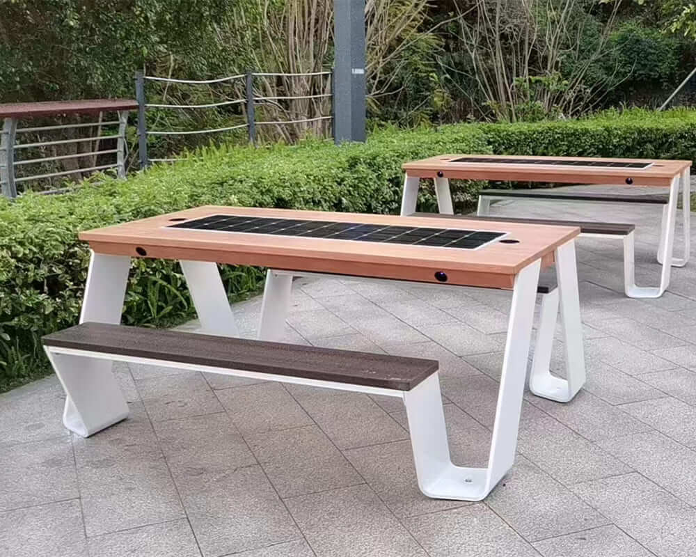 SolaraNook Solar Picnic Table Tailored Outdoor Elegance