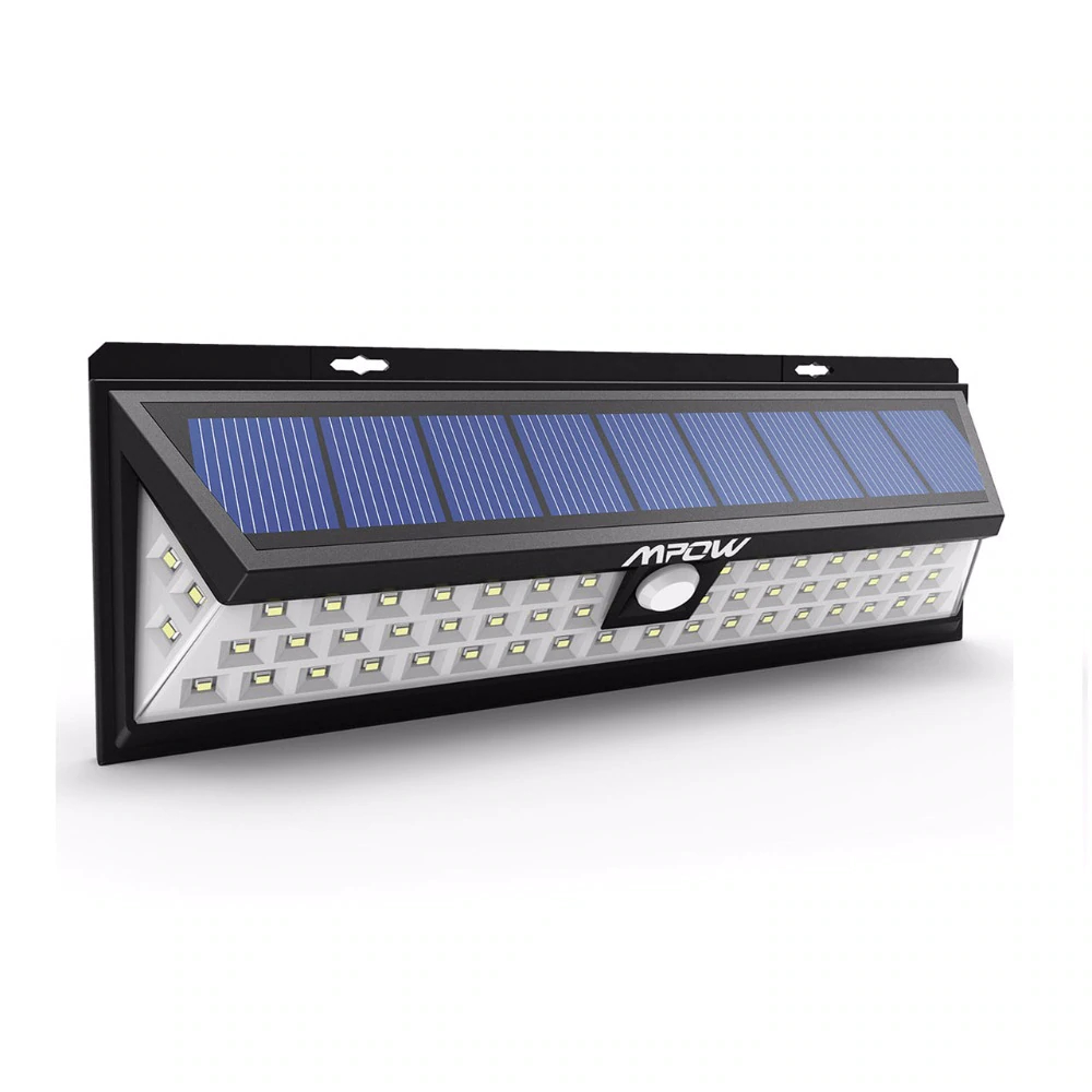 Solar 54 LED Motion Sensor Security Light - Waterproof Wide Angle
