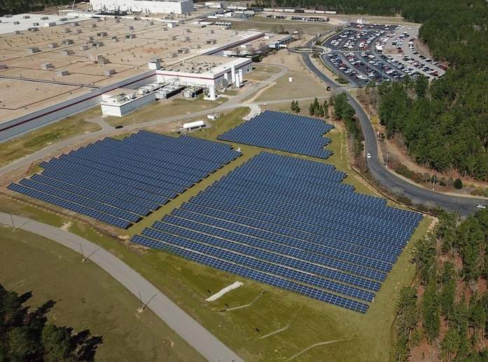 Bridgestone builds 2MW solar array to power South Carolina tire plant