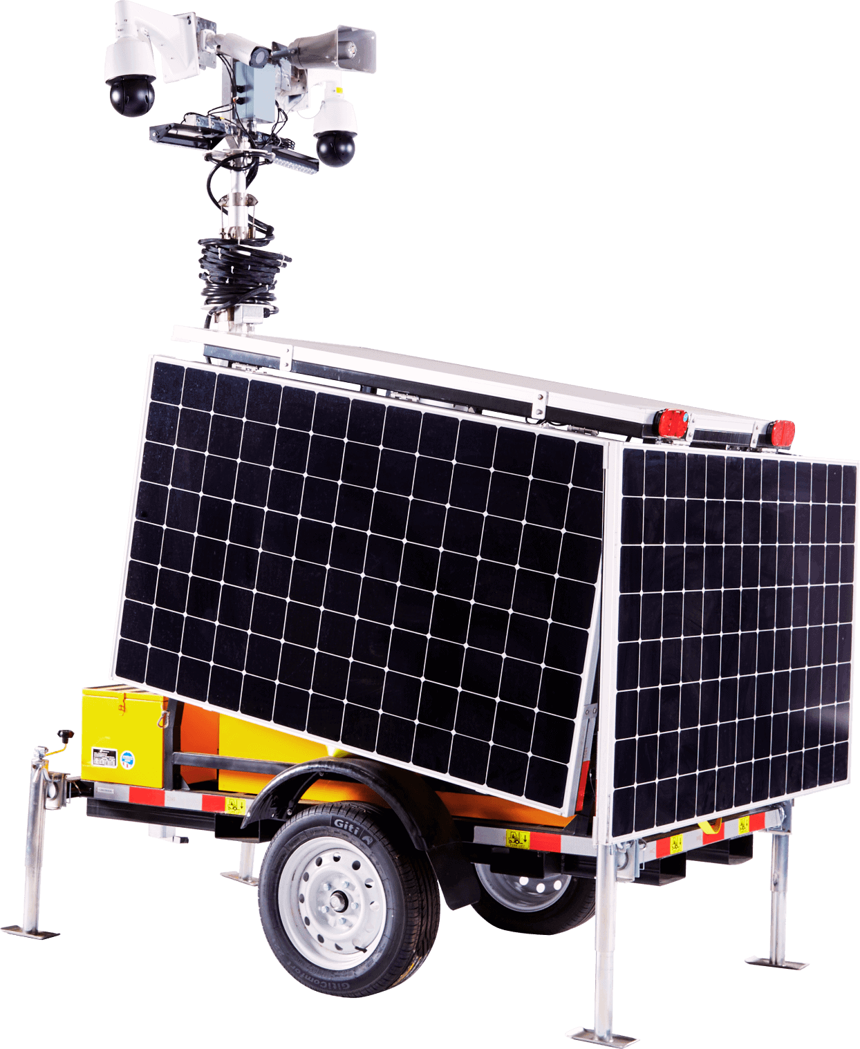 Solar Camera Trailer Remote Video Monitoring