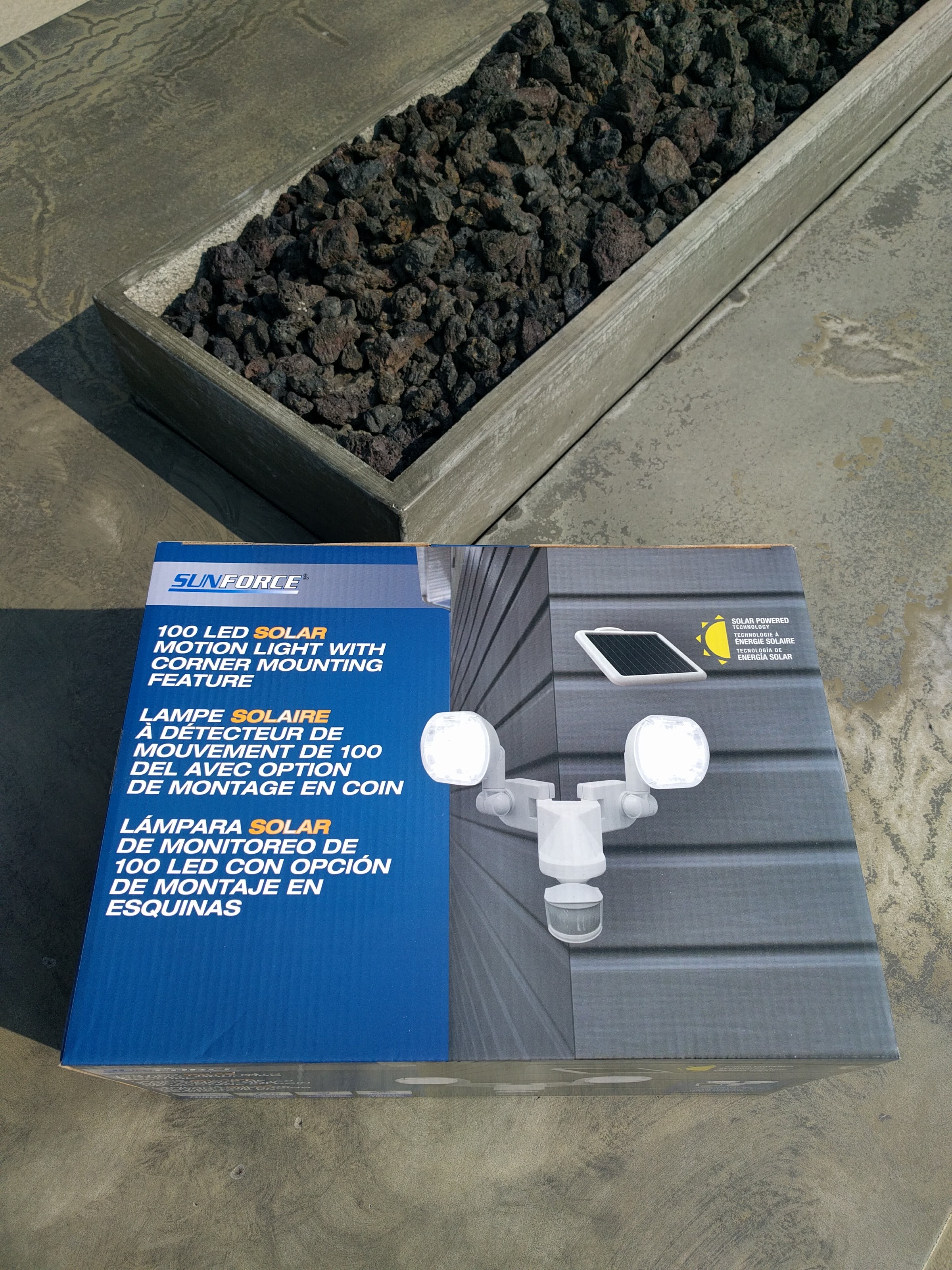 Sunforce 100 LED Outdoor Solar Light Box Solar Consultant