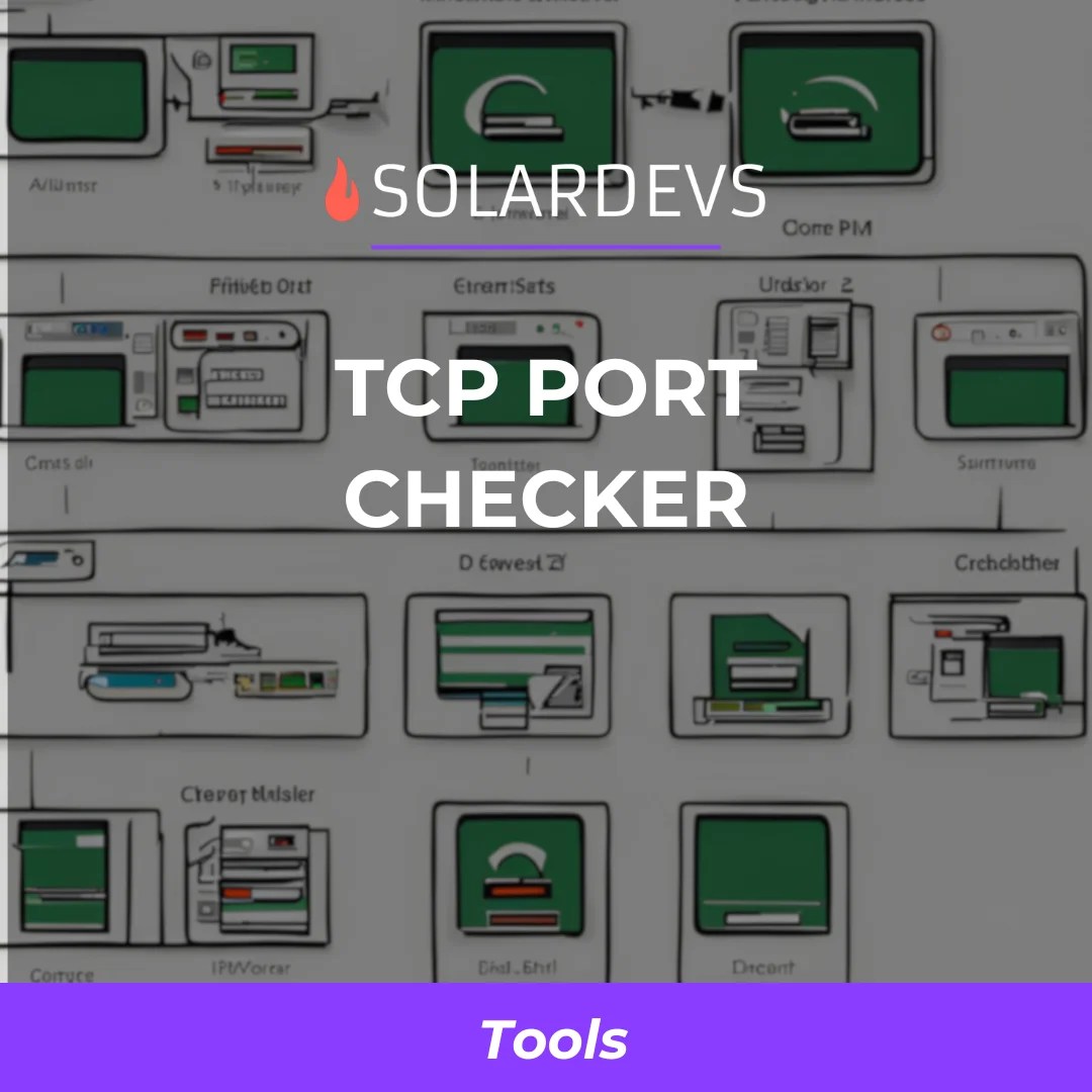 TCP Port Checker Tool Online Port Scaner SolarDevs