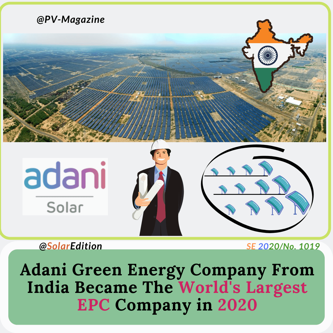 Adani Green Energy Company From India Became The World's Largest Solar