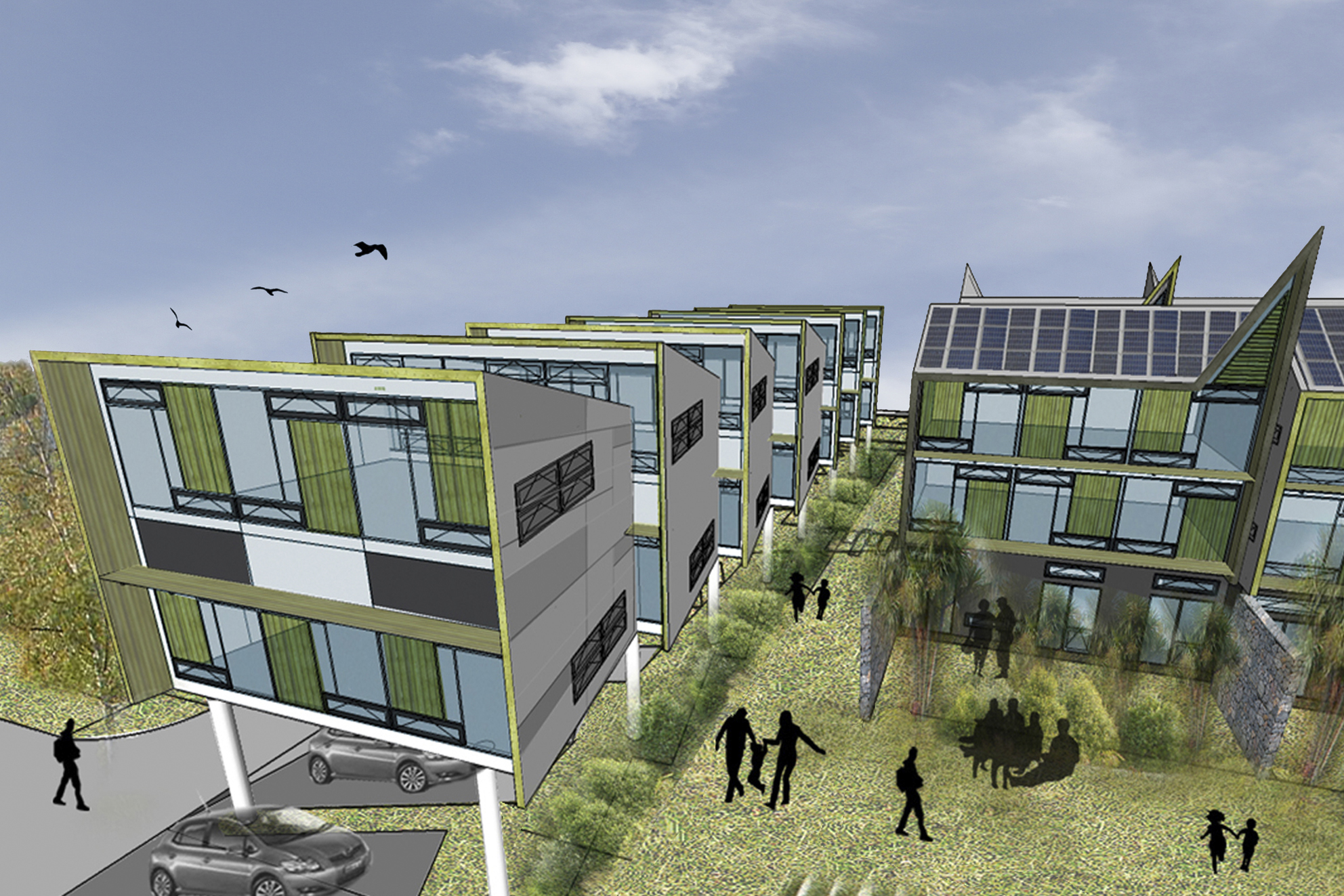 Breathe, Medium Density Housing Competition, Christchurch, New Zealand