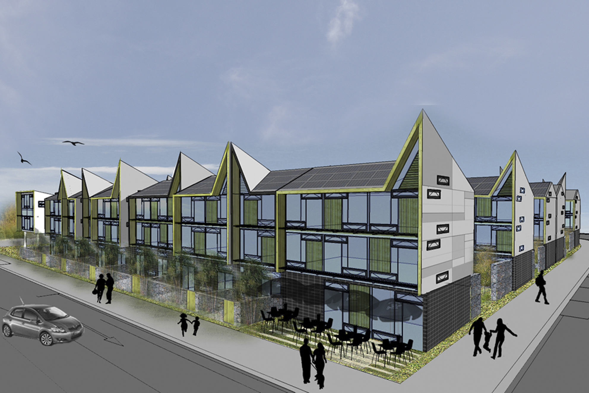 Breathe, Medium Density Housing Competition, Christchurch, New Zealand