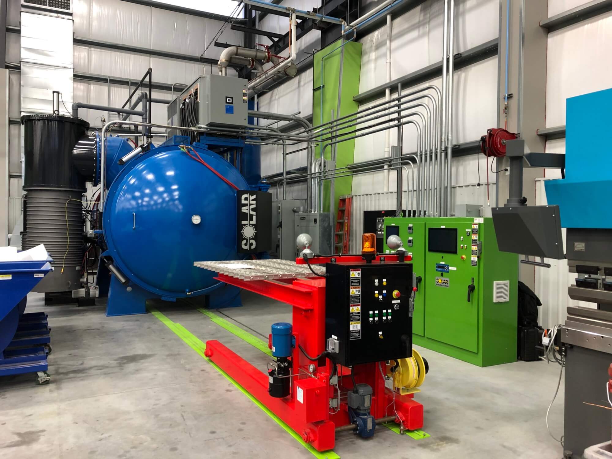 Solar Manufacturing Installs Vacuum Furnace for Turbine Equipment