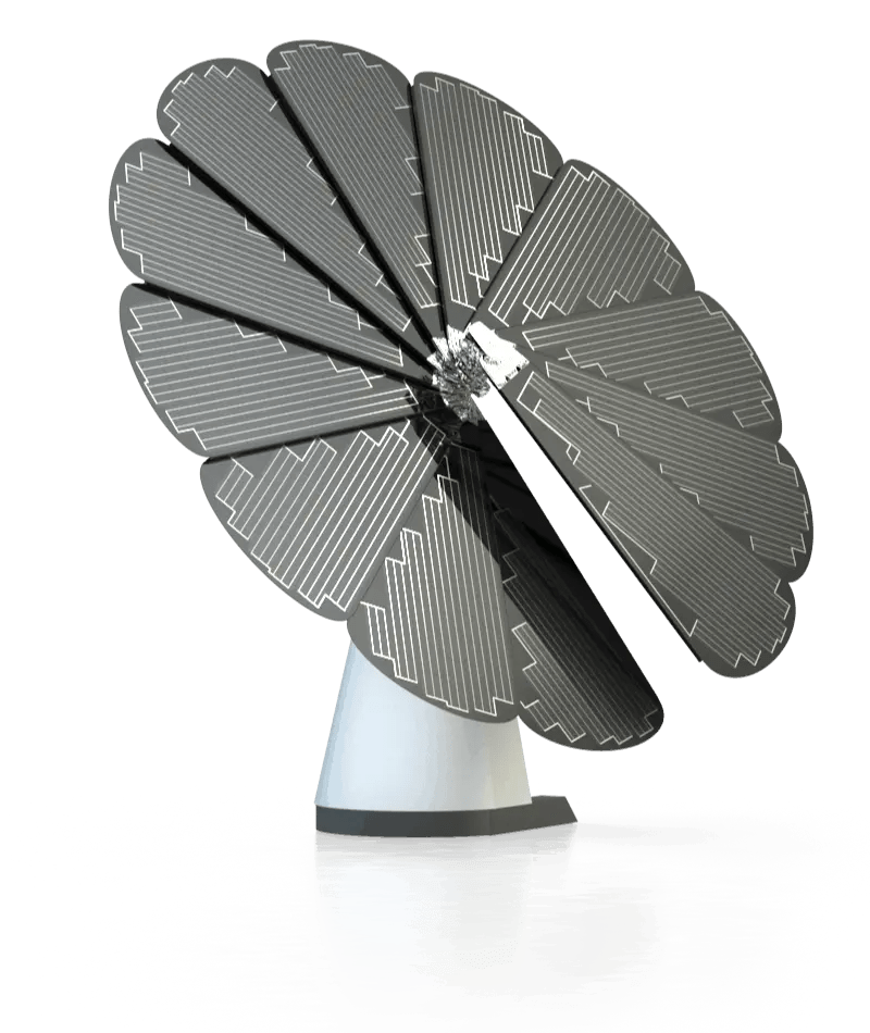 Diseño De Paneles Solares Florales Energía Renovable Y Estética