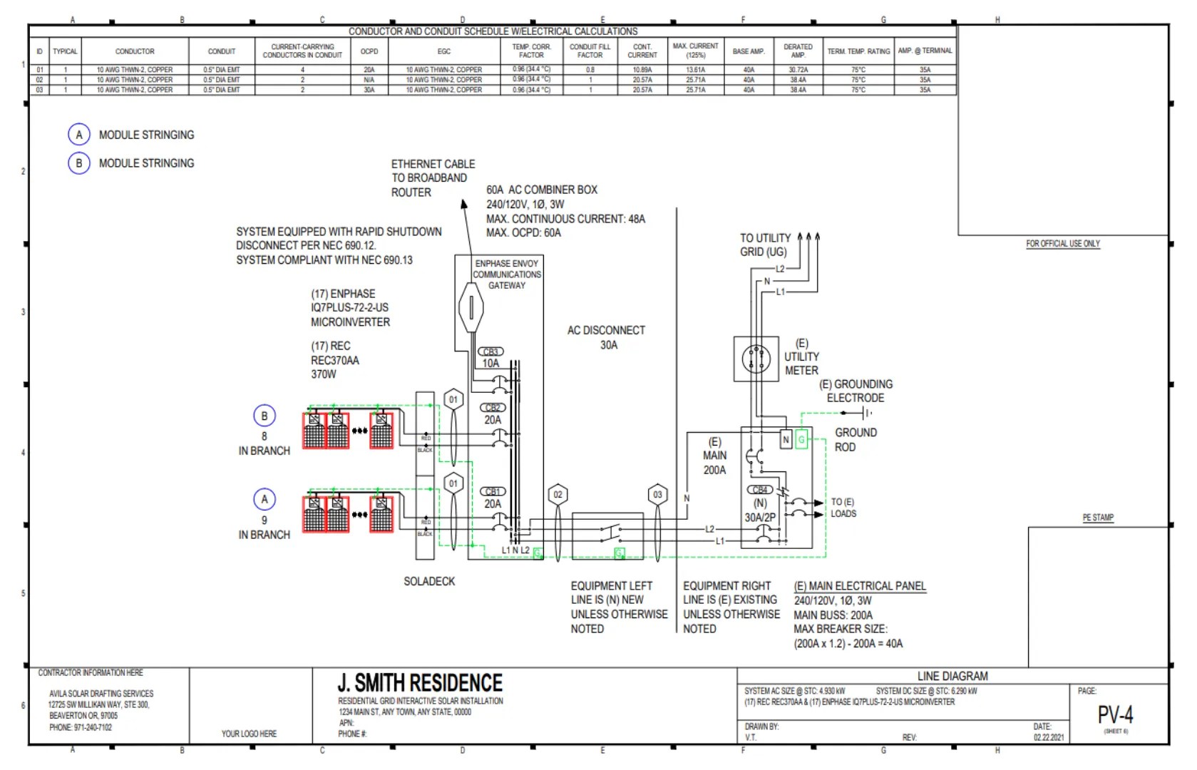 What Is A Single Line Diagram (SLD)? | Solar Plan Sets LLC