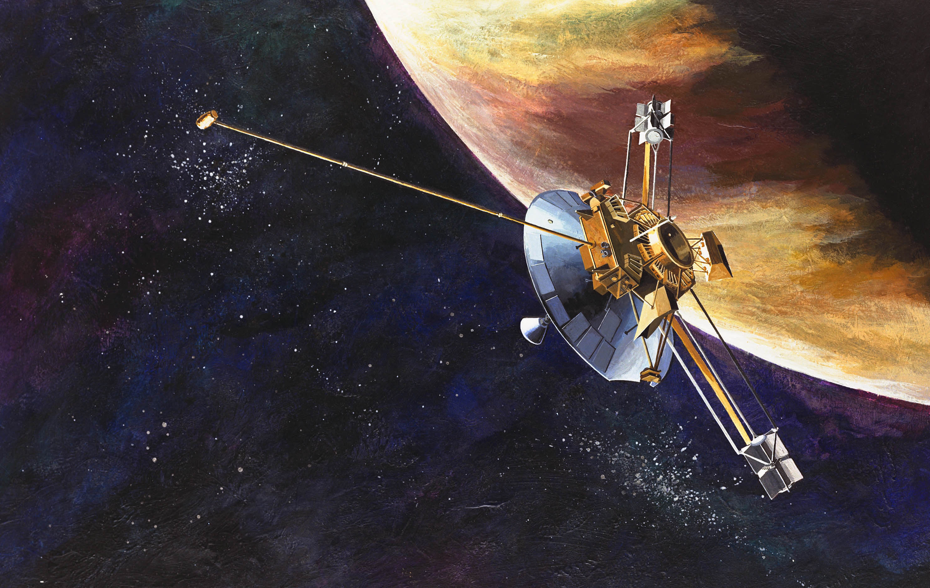 3 Décembre 1973 Pioneer 10 passe Jupiter (1er survol d'une planète