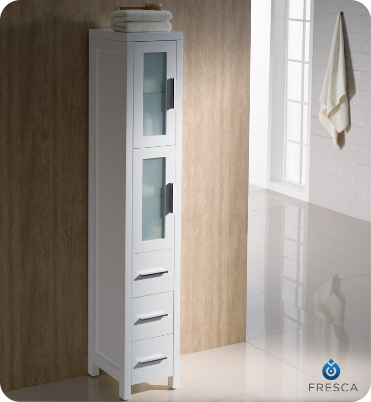 Tall Bathroom Storage White Semis Online