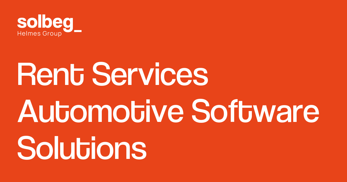 Rent Services Automotive Software Solutions Solbeg