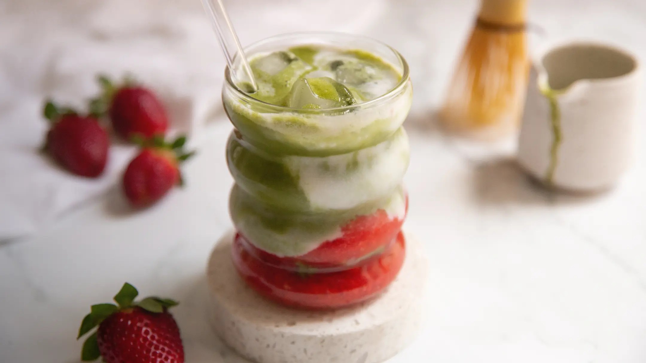 Strawberry Matcha Sol Cleanse Recipes