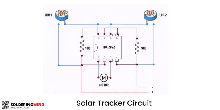 Solar Tracking System Circuit Diagram
