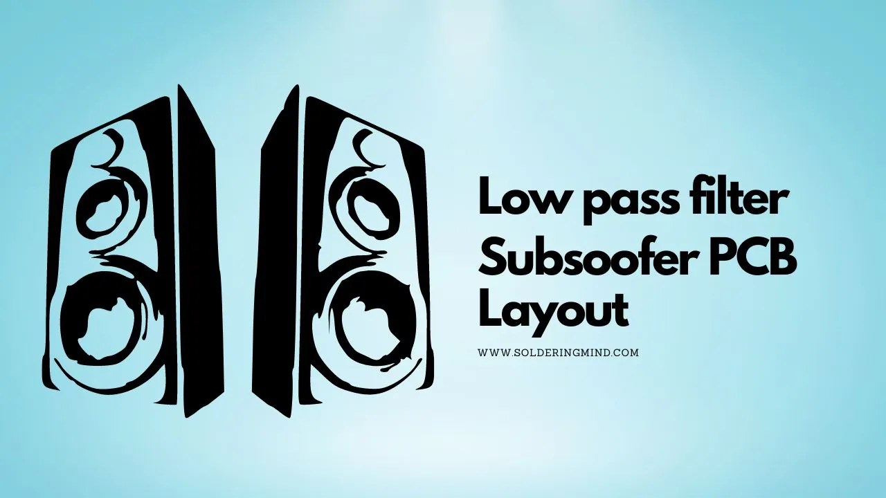 Low Pass Filter Subwoofer Board Using NE5532