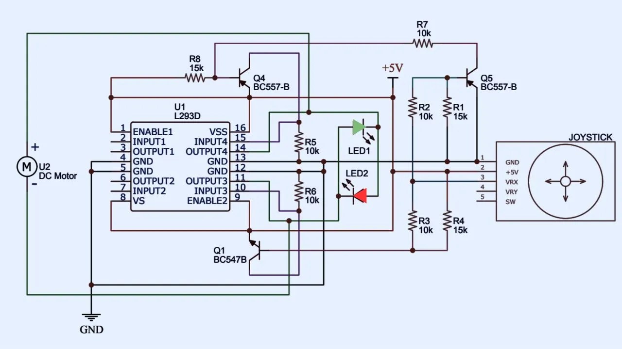 How to Control DC Motor Using Joystick Soldering Mind