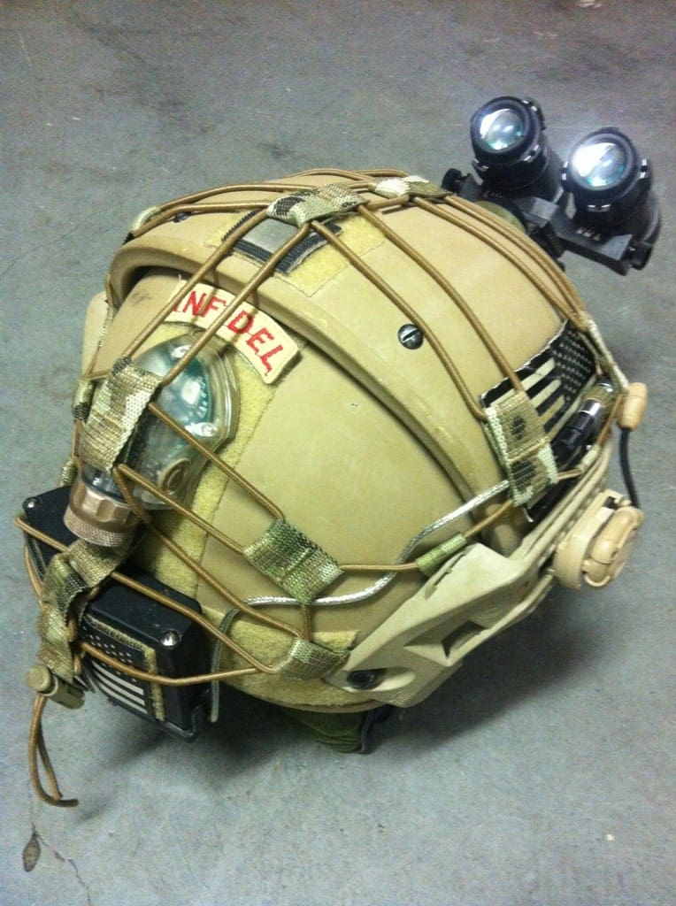 Ballistic Helmet Bungee Retention System from Black Bag Designs LLC
