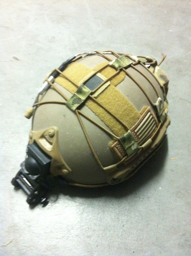 Ballistic Helmet Bungee Retention System from Black Bag Designs LLC