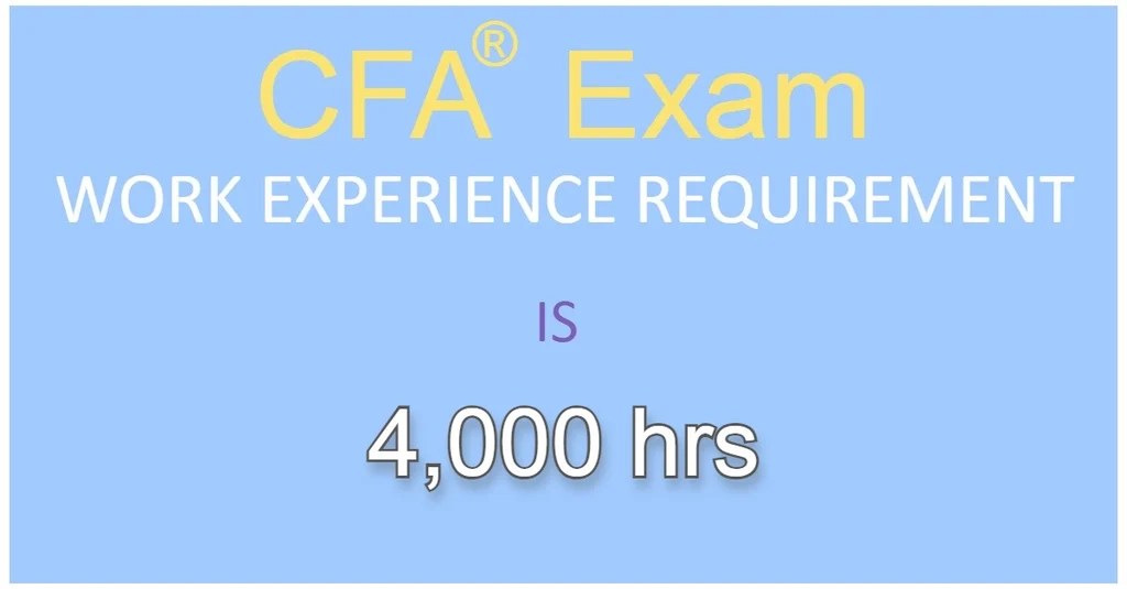 CFA Work Experience Requirements SOLEADEA