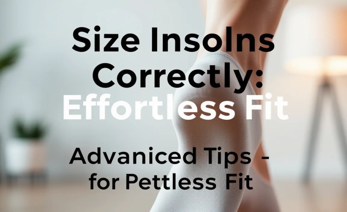Advanced Tips for Perfect Insole Fit