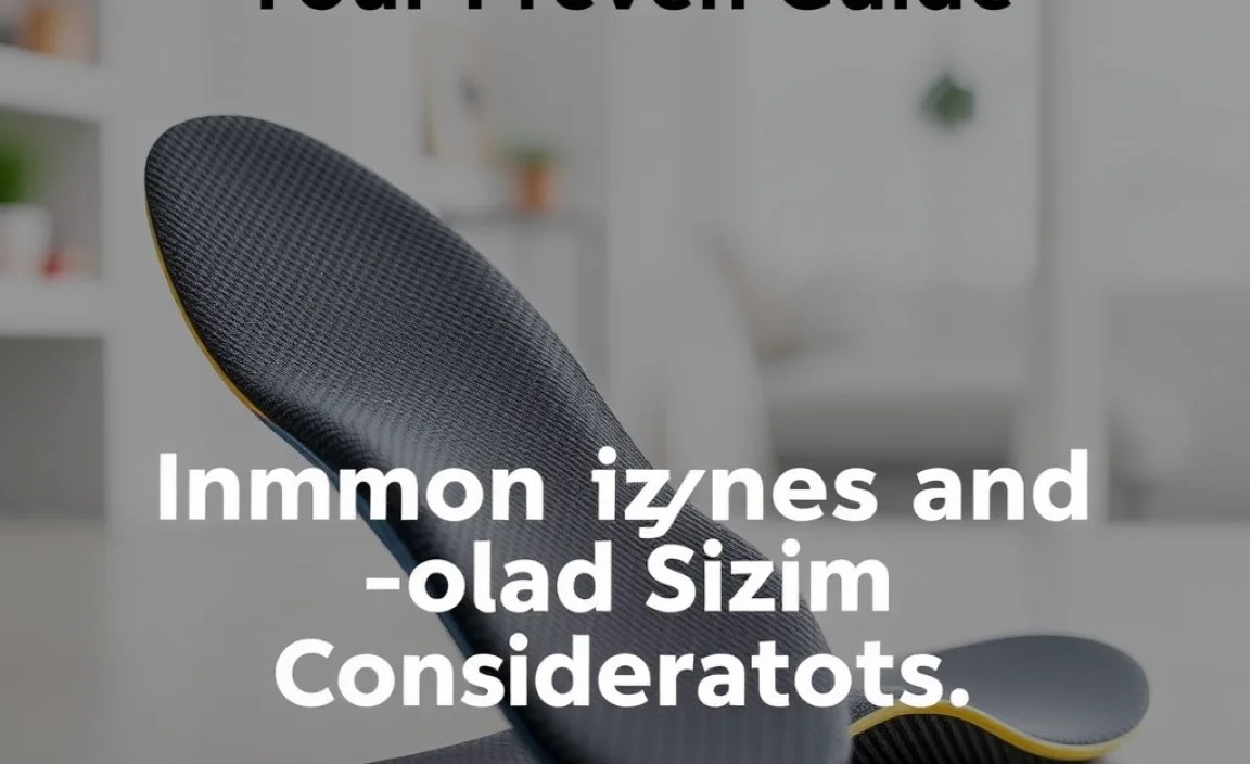 Common Insole Types and Their Sizing Considerations