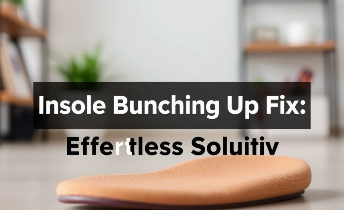 Insole Bunching Up Fix: Effortless Solution