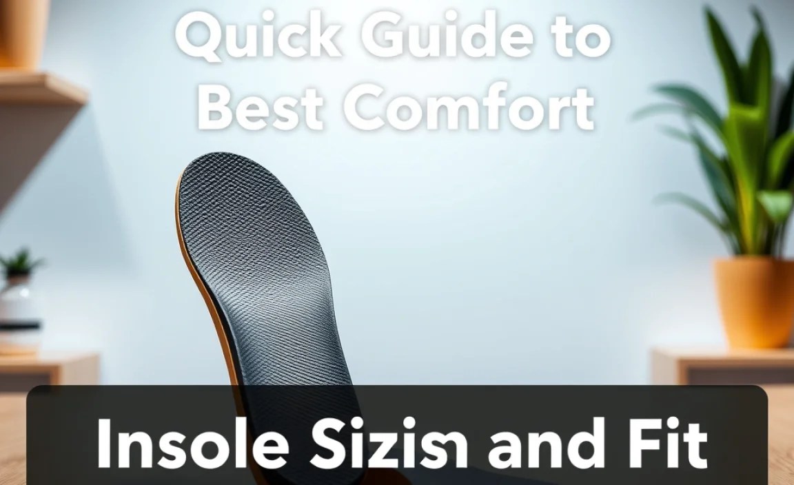 Insole Sizing and Fit