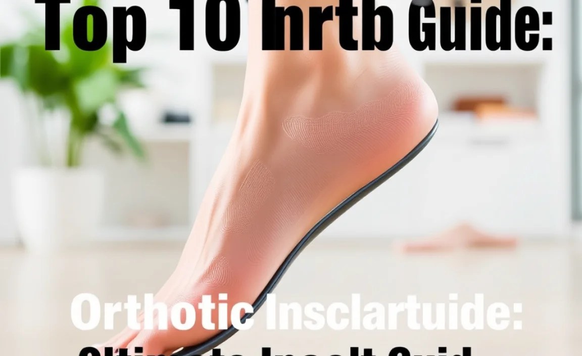 Orthotic Insole Guide: Top Features
