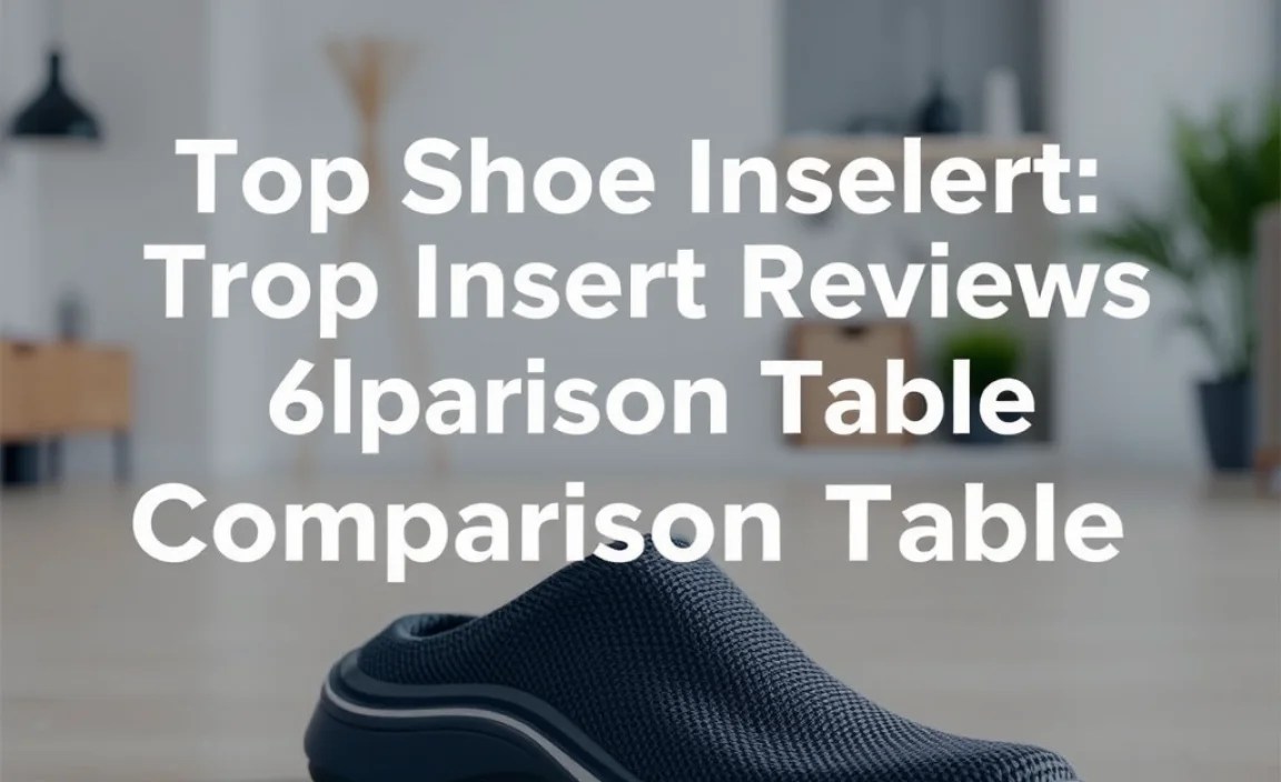 Shoe Insert Reviews Comparison Table Explained