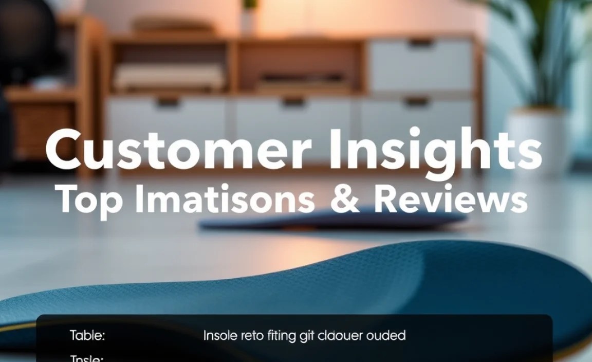 Table: Insole Features and Customer Rating