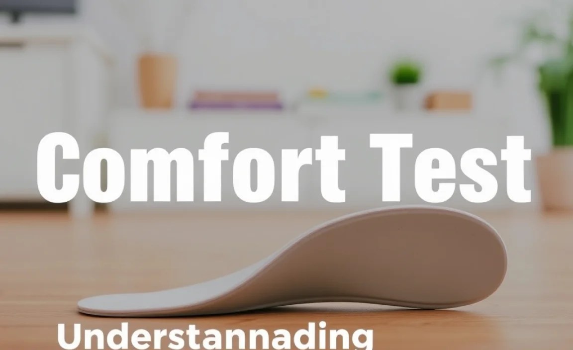 Understanding Insole Comfort Tests