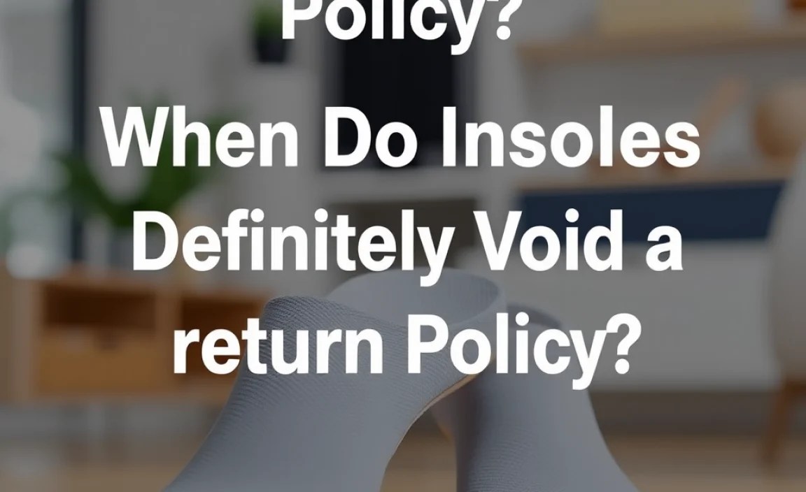 When Do Insoles Definitely Void a Return Policy?