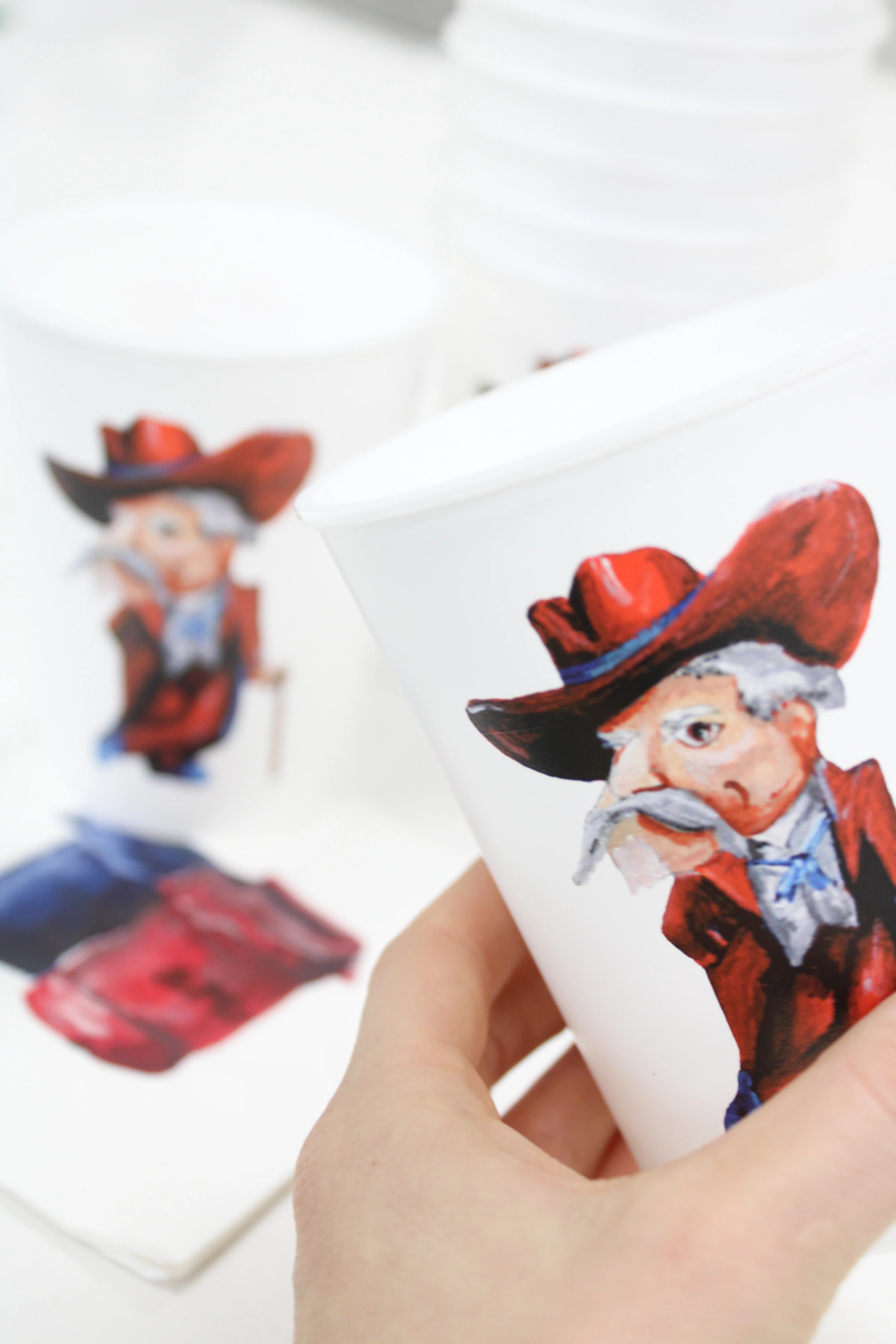 Colonel Reb Ole Miss Reusable Cup Set FOSTER
