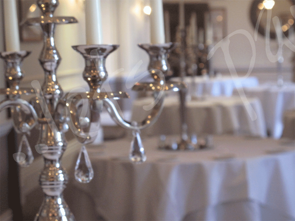 “Grand Pewter” Candelabra Hire So Lets Party