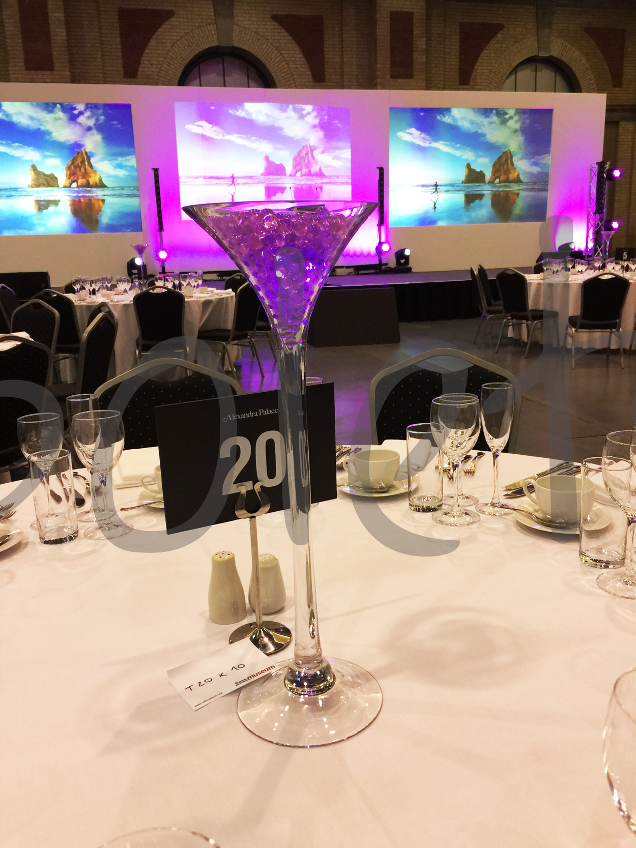 "Vivid" Lit Table Decoration Hire So Lets Party