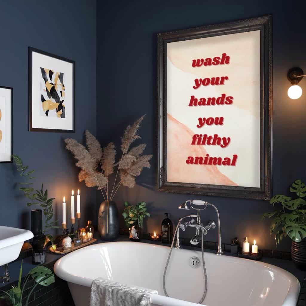 15 Funny Bathroom Wall Art Ideas 2025