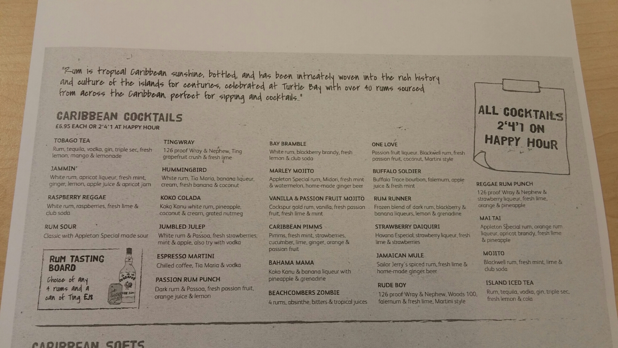 Really gets my goat. Turtle Bay Caribbean Social, Cardiff restaurant