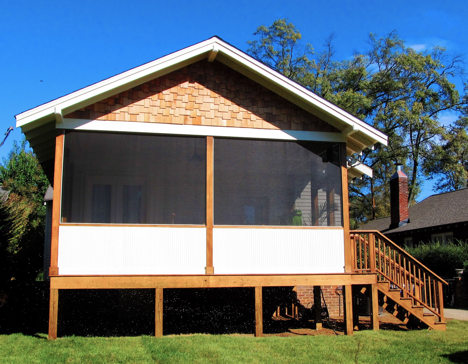 Screened Porch Addition Solid Construction