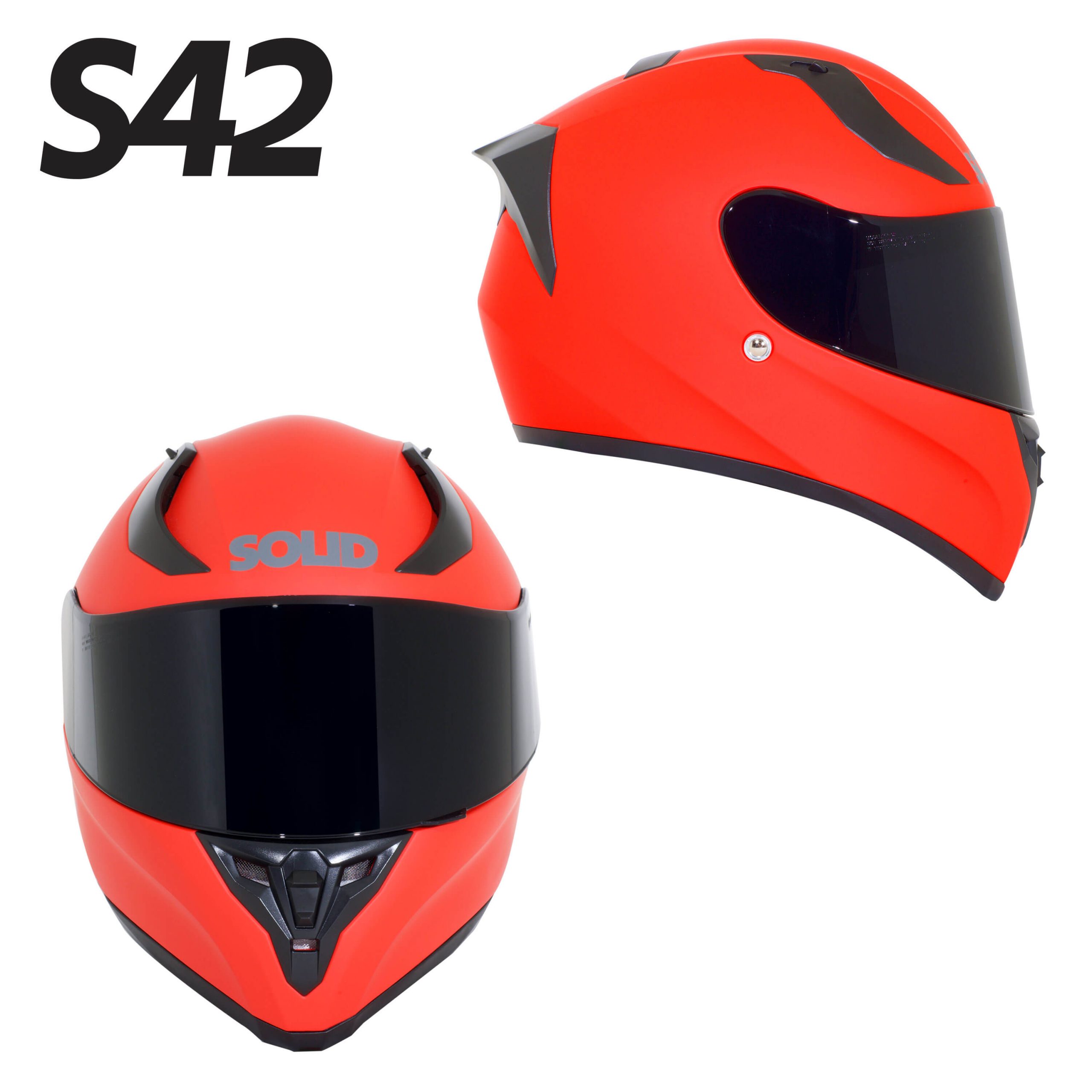 Buy SOLID Helmets S42 Full Face Sport Helmet (Matte Black) at UTV