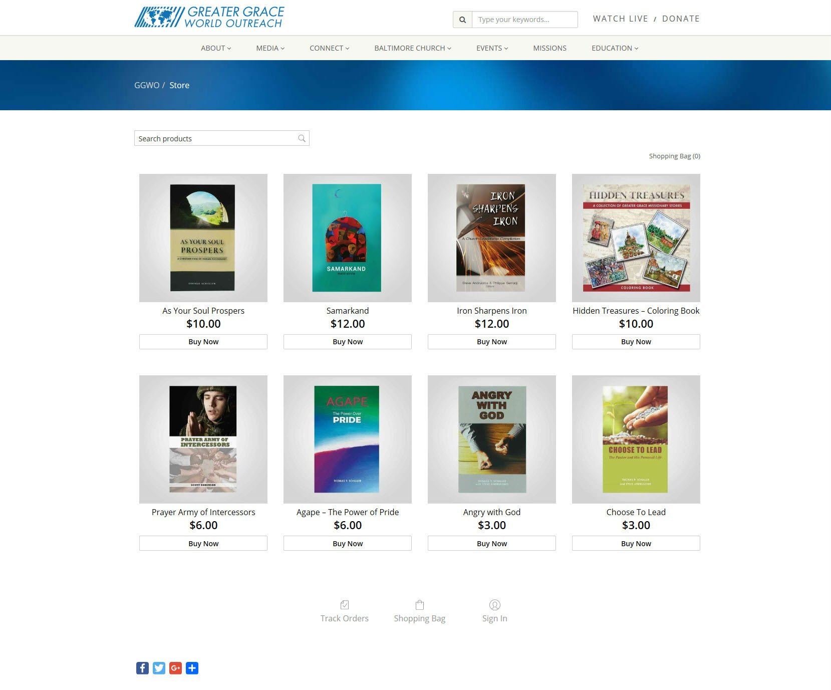 Bookstore site Design for Small Business Baltimore